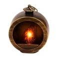 thumbnail image 1 of Round Flame Decorative Lamp, Fireplace Mantel Decor, Battery Operated Hanging Light, Ambient Lighting Lamp, 3.5X3 Inch Simulated Fire Accent Light, Freestanding Or Hanging Warm, 1 of 4