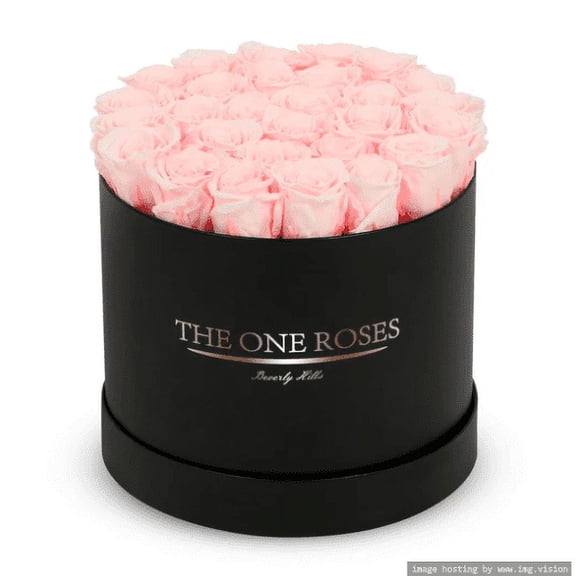 Round Flat | Classic Black Box - Gift for Wedding, Anniversary, Birthday, Party, Home Decor & Valentines