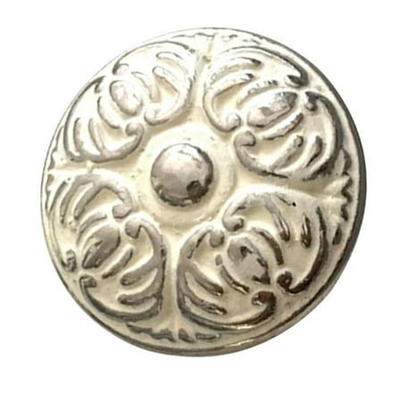 Round Flat Dresser Knob,14 ''Diameter, Height 0.94 ''