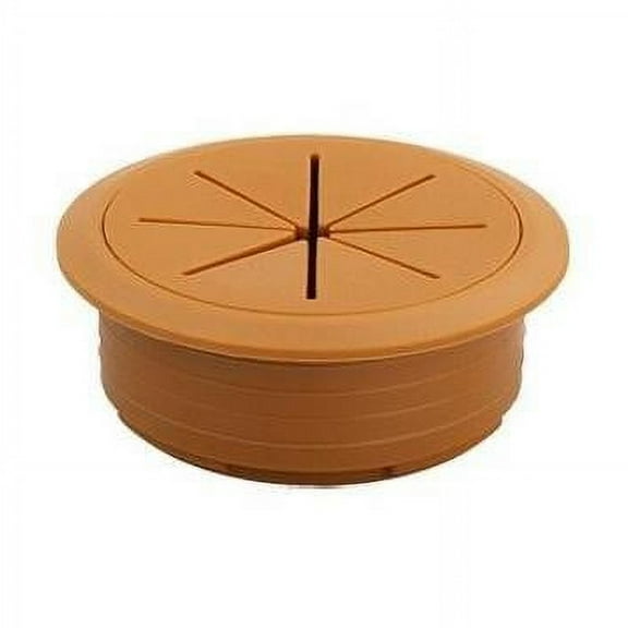 Round Flexible Abs Cable Cord Grommet Rubber Grommets Table Tv Console Hole Cover Wire Organizer for Desktop Cable Pass Brown