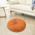 thumbnail image 1 of Round Floor Cushion | Thickened Fabric Washable Tatami Pillow | Modern Versatile Seat Pad for Balcony, Windowsill, Patio, Living Room | 15.75x15.75x1.97in | Multiple Colors, 1 of 8