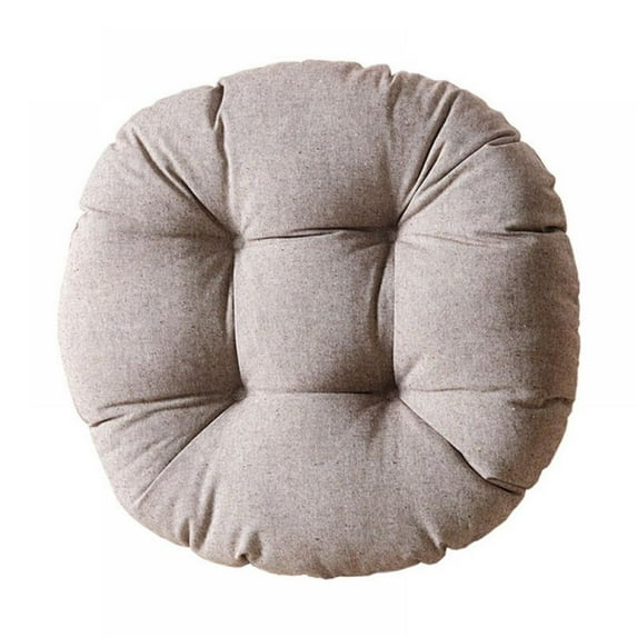 Round Floor Pillow Cushion 19"x19" Washable Patio Chair Cushion for Outdoor Furniture Seat Pads Meditation Cushion for Yoga Living Room Sofa Balcony,Brown