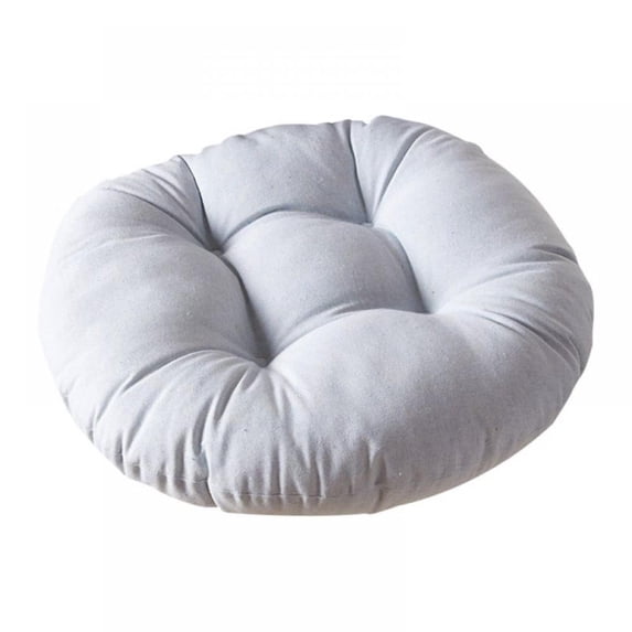 Round Floor Pillow Cushion 19"x19" Washable Patio Chair Cushion for Outdoor Furniture Seat Pads Meditation Cushion for Yoga Living Room Sofa Balcony,Grey