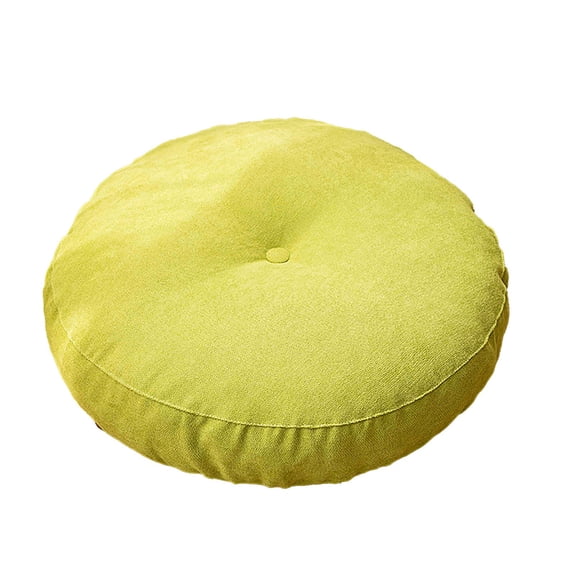 Round Floor Pillow Insert, Large Thick Meditation Cushion, 18 Inch Circular Seating Cushions, Memory Foam Added