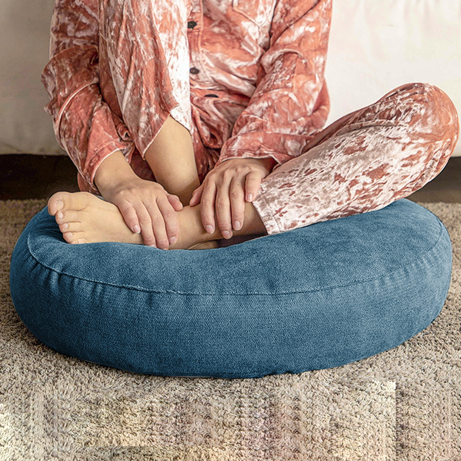 Round Floor Pillows Cushions,Meditation Floor Round Pillow,Large