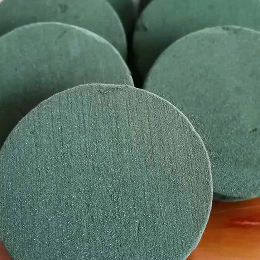 Round Floral Foams 4pcs Round Floral Foams Blocks Green Flower Foams