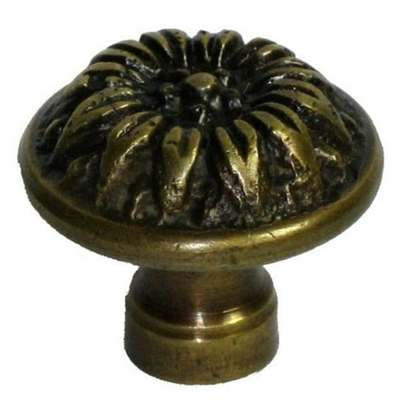 Round Floral Knob- Large