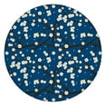 thumbnail image 1 of Round Floral Table Cover with Elastic Border, Durable Polyester Material Resists Stains and Fits 44-52 Inch Round Tables for All Occasions, 1 of 7