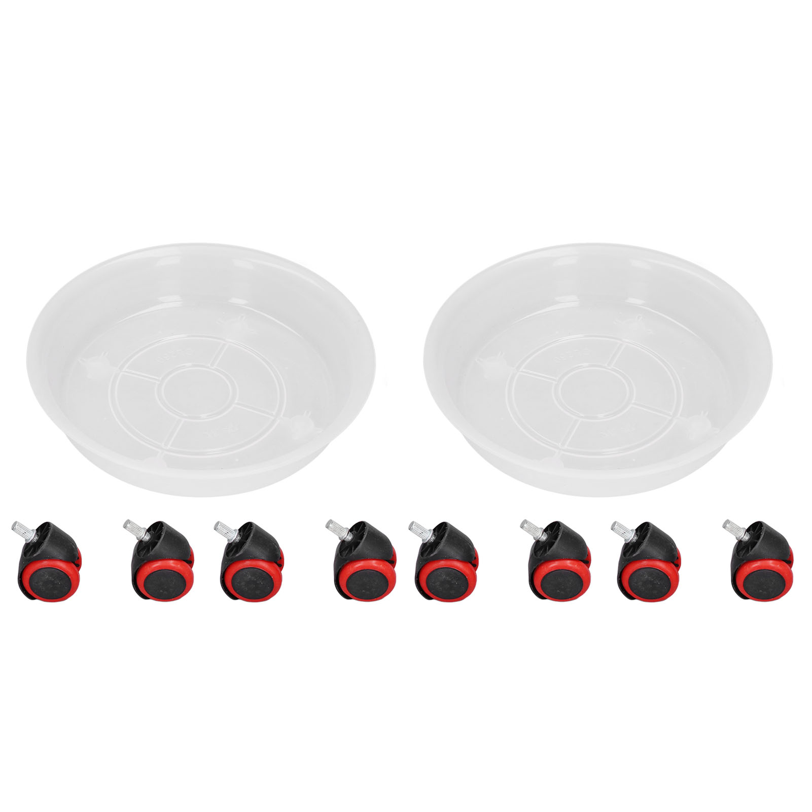 Round Flower Plant Pot Base Roller Moving Tray Rack Holder with ...