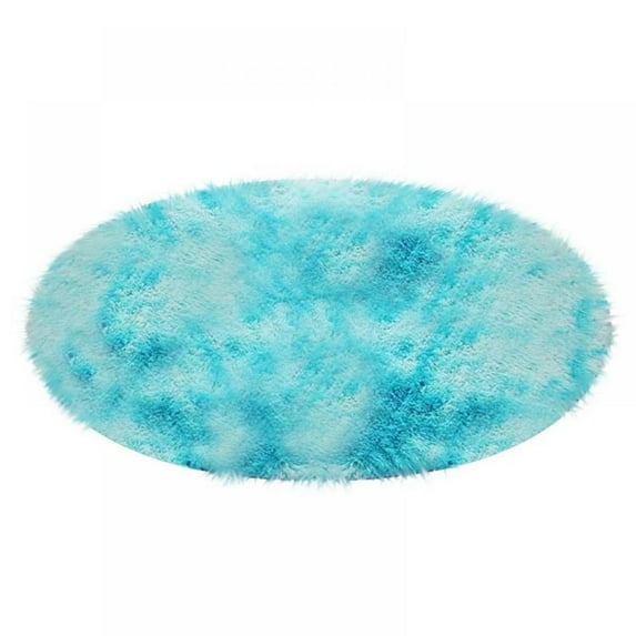 Round Fluffy Area Rugs for Kids Bedroom Living Room, Baby Girls Playroom Dorm Tents Fuzzy Home Decor Circular Rug