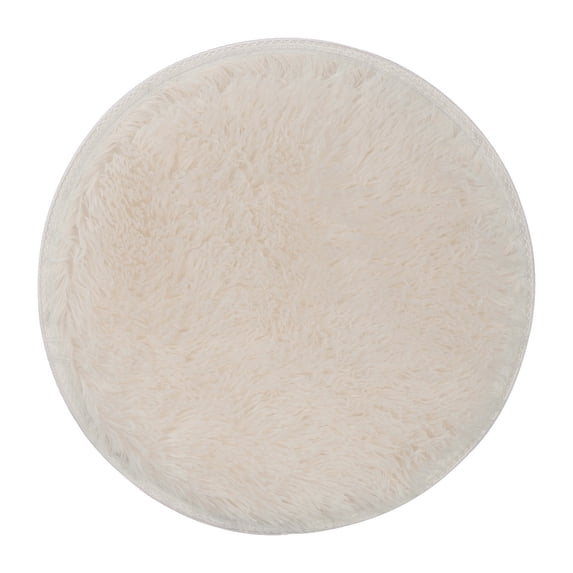 Round Fluffy Rug ,Soft Bedroom Circle Rugs Mats for Room,Washable Plush Shaggy Indoor Non Slip Rug for Bedside Living Room Bedroom Circular Carpet,Home Decor by Elapind