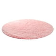 thumbnail image 1 of Round Fluffy Soft Area Rugs, Plush Carpet Circle Nursery Rug for Living Room Home Decor Circular Carpet, 72.05x72.05 inches, Pink, 1 of 7