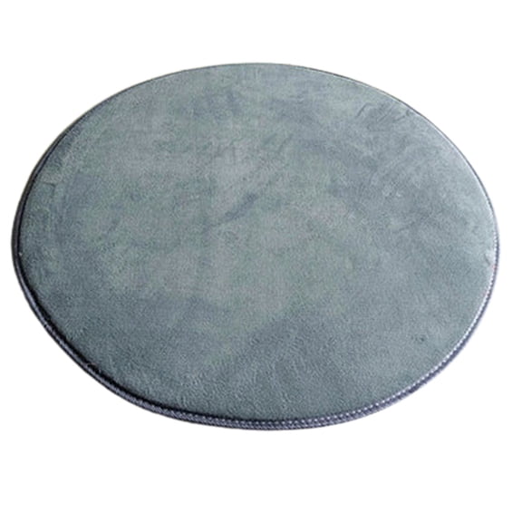 Round Foam Area Rug, Non Slip Velvet Mat for Living Room, Soft Absorbent Floor Mat, Machine Washable Round Carpet for Bedroom Bedside