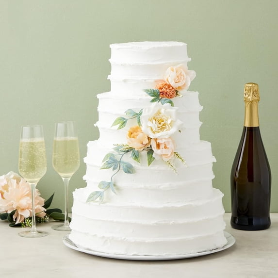 Round Foam Cake Dummy - Wedding Cake Display Platform - Stackable Tier ...