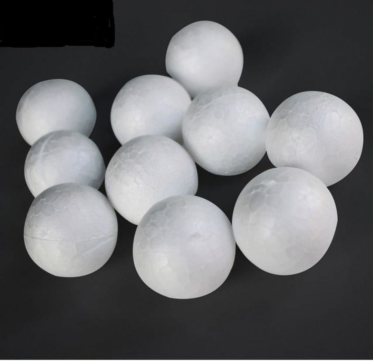 3 White Styrofoam Balls in Bulk - 770/Case - FOAM STYROFOAM