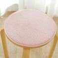 thumbnail image 1 of Round Foam Seat Cushion | Ergonomic Soft Flocked Chair Pad | Thickened Sponge Pillow for Office, Meditation, Floor Seating | Multi-Purpose, 15.75in, White Pink Khaki Blue Green | 1 Pack, 1 of 6