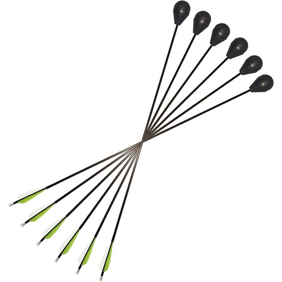 Round Foam Tip Safe Combat Archery LARP Arrow (Pack of 6)$$Other