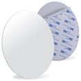 thumbnail image 1 of Sticky 3M Adhesive Anti-Fog Shaving Mirror - Peel and Stick Fogless Shower Mirror for Men - Frameless & Shatterproof Plastic Mirror - 6" Round, 1 of 8