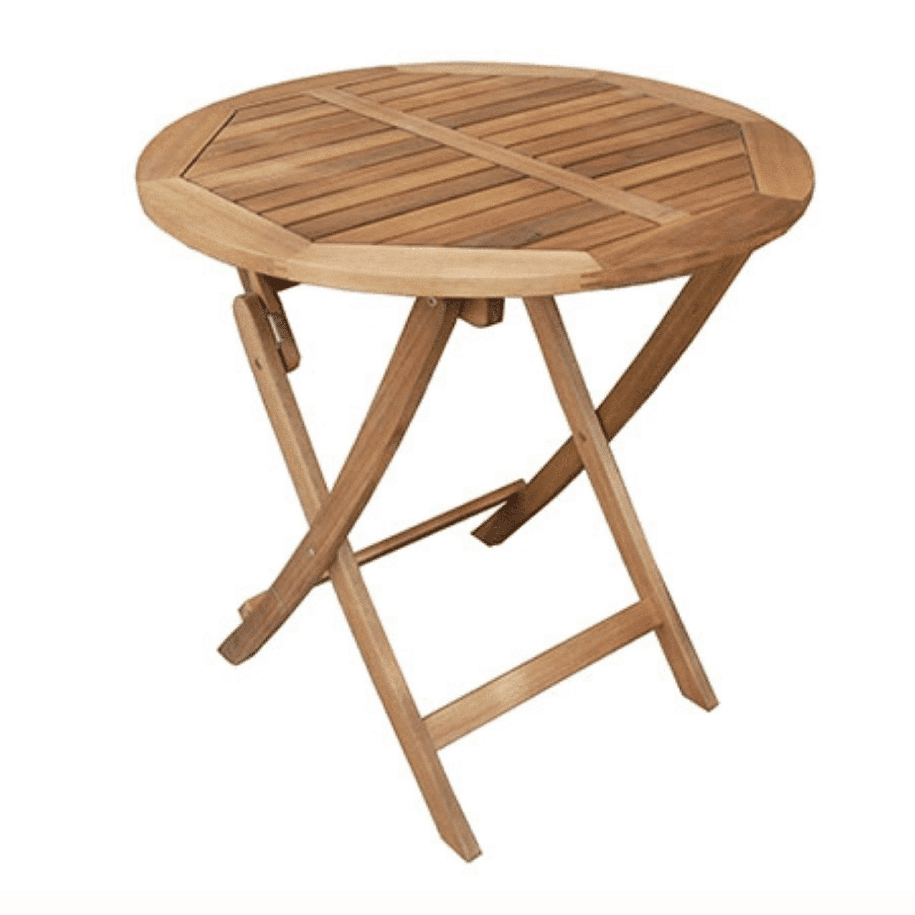 Golden Teak Acacia Wood Round Folding Patio Bistro Table