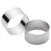 Round Food Ring, Stainless Steel 2 Pieces 2D x 1H