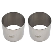 Round Food Ring, Stainless Steel 2 Pieces 3"D X 2.75"H
