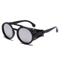 thumbnail image 1 of Round Frame Sunglasses Classic Punk Windproof Pilot Retro Fashion For Men And Women UV Protection Driving High, 1 of 5
