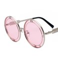 thumbnail image 1 of Adult Sunglasses Round Frame Metal Design Fashionable Sun Glasses with Strong Resin Lenses and UV400 Protection, 1 of 1