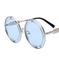 thumbnail image 1 of Adult Round Frame Sunglasses With Metal Design Fashion Glasses Resin Lenses UV400 Protection For All Day Wear Daily, 1 of 1