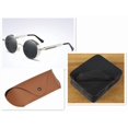 thumbnail image 1 of Round Frame Metal Sunglasses with UV Protection for Round, Long, Square, and Oval Faces, 1 of 2