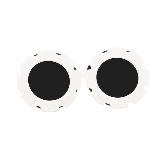 Round Frame Pet Sun Glasses UV400 Protective Dog Eyewears Comfortable Eyeglasses For Active Dog Outdoor Walking Hiking