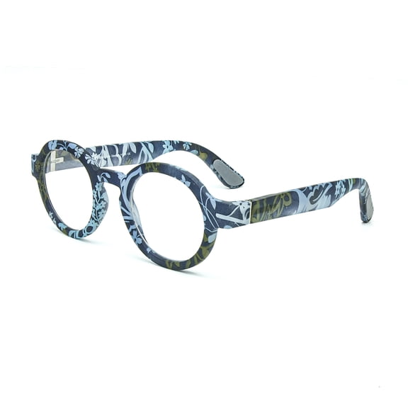 Round Frame Reading Glasses Bold Thick Design Lightweighted Flexible Metal Hinge Anti-Slip Temples Comfort In Vogue