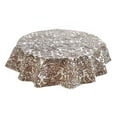 thumbnail image 1 of Round Freckled Sage Oilcloth Tablecloth in Toile Brown (47"), 1 of 1