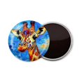 thumbnail image 1 of Round Fridge Magnets, 1Pcs 2.2in Cute Refrigerator Magnets Decorative for Whiteboard, Classroom, Locker, Kitchen, Birthday Gifts - Pop - Art - Style Giraffe Art, 1 of 6