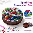Storage Box Or Racks Round Fruit Crystal Craft Storage Box, Removable Lid Desktop Organizer ...