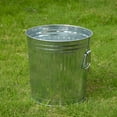 thumbnail image 1 of Round Galvanized Steel  with Lid - 7 Gallon  Metal Bucket for Backyard, Lawn, Garden and Yard Use, 1 of 6