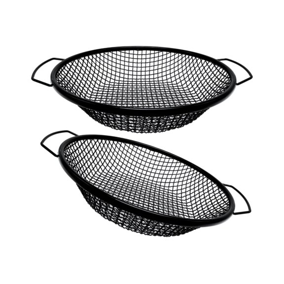 Round Garden Soil Sieve Set Metal Compost Screen 30cm/11.8in with Side Handles for Soil Blending and Screening