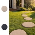 thumbnail image 1 of Round Garden Stepping Stones, Plastic Pathway Paver with Natural Stone Texture, Lightweight Outdoor Walkway Stone for Lawn, Patio, Backyard, and Landscape Decor, 1 of 7