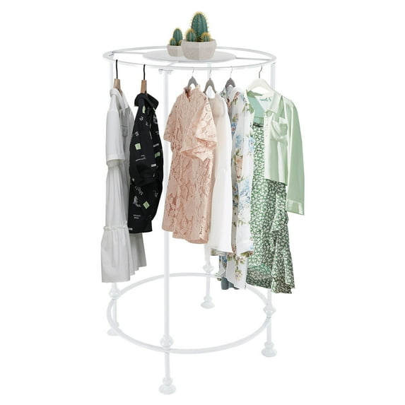 Round Garment Rack, Freestanding Hanging Rack, Clothes Store Display Rack