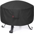 thumbnail image 1 of Round Gas Fire Pit Cover-Fits 27"-30" Solo Stove Yukon, 600D Heavy Duty Outdoor Fire Bowl Cover,Weather Resistant  Fire Pit Cover for Backyard Porch Deck Camping-30"Dx12"H, 1 of 6