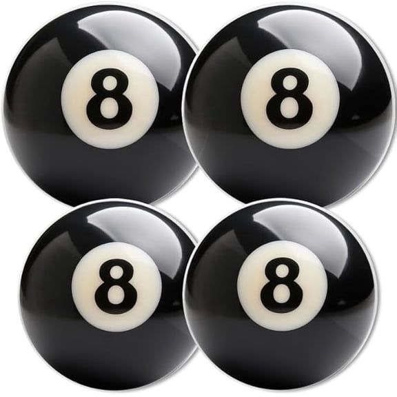 Round Gas Stove Burner Covers Set of 4,Funny 8-Ball Print Electric Stove Burner Covers,8 Inches and 10 Inches,Metal Stove Top Cover Cooktop Decorative
