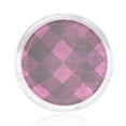 thumbnail image 1 of Round Glass Ashtray 8.5×3.5in Non-Bubble Anti-Rolling Edge Smooth Not Hurt Hands For Living Room Bedroom Work Hotel Office Car Argyle Plaid Magenta_2, 1 of 8