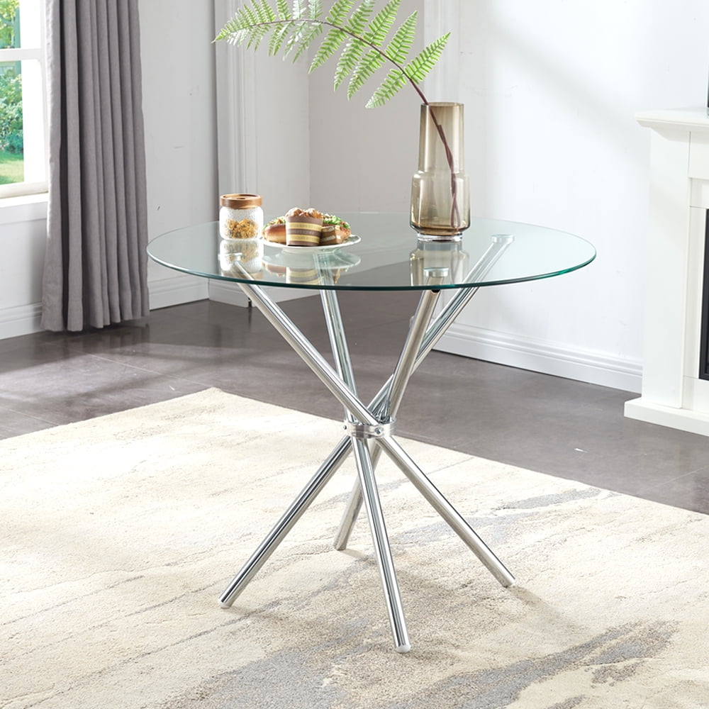 Chrome counter height table new arrivals