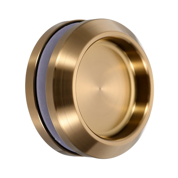 Round Glass Sliding Door Handles, 2.7 Inch 304 Stainless Steel Back-to-Back Bathroom Handle Pull Knob with Screw, Rose Gold