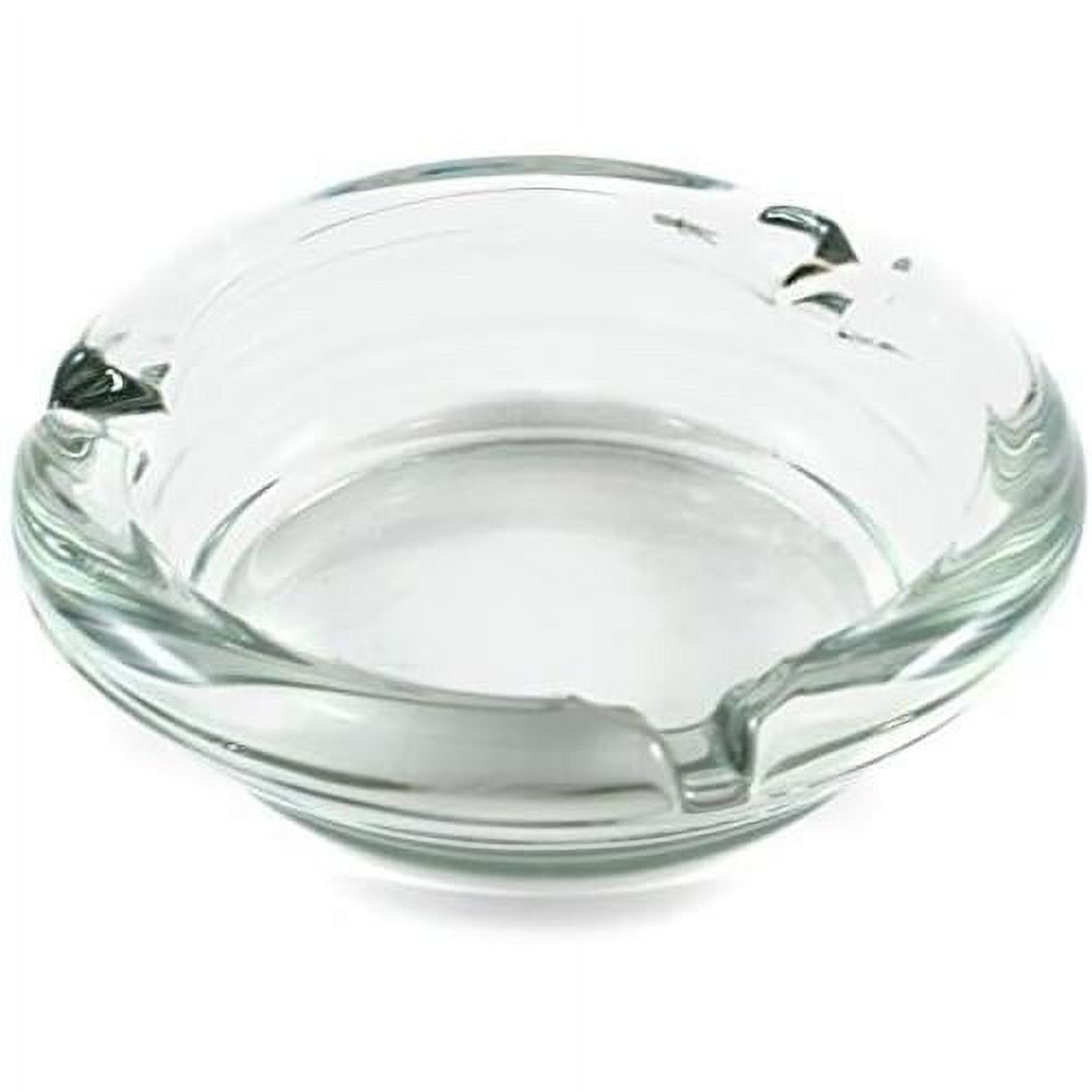 Round Glass Snuffer Cigarette Ashtray