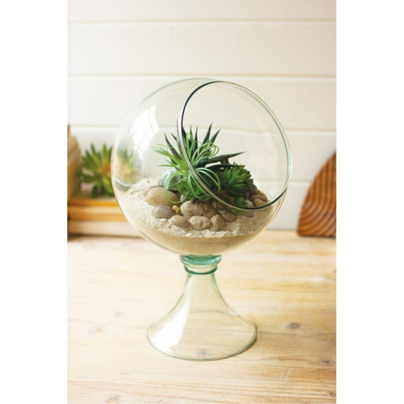 Round Glass Store Display Clear