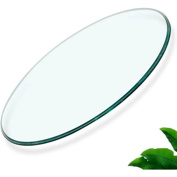 Round Glass Table Top,1/4" Inch Thick Tempered Pencil Edge Polish Glass Table Top 28" Inch Suitable for Dining, Coffee, Office, Side Table