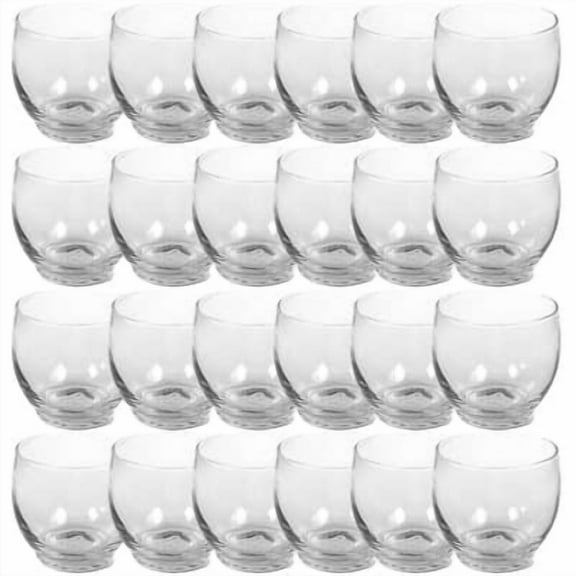 Round Glass Votive Candle Holder by Ashland - Candle Holder for Birthdays - Weddings - Parties - and Baby Showers - Bulk 24 Pack