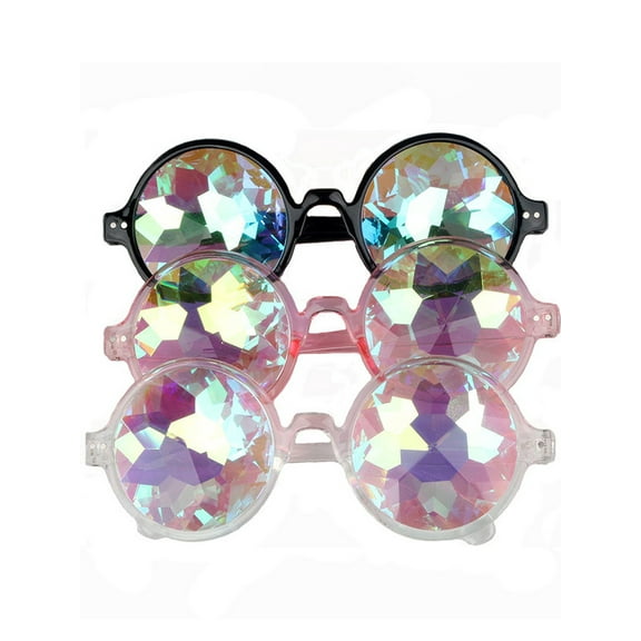 Round Glasses Retro Gothic Sunglasses Vintage Eyewear Transparent Goggles Multicolor