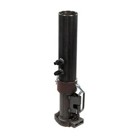 Round Gooseneck Trailer Coupler w/ Load Bearing Pin Set Compatible w/ 2-5/16" Hitch Ball 30,000 Lbs WLL, Coupler Retracted Height 30" and Extended up to 38"