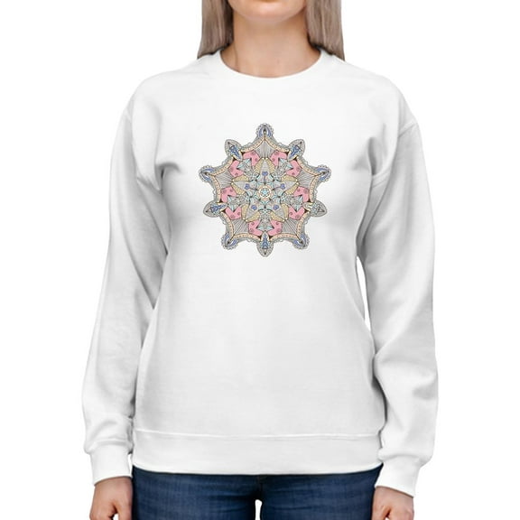 Round Gradient Sweatshirt Women -Image by Shutterstock, Female Medium